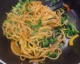 クレソンとツナのにんにく醤油和風パスタ作り方6写真
