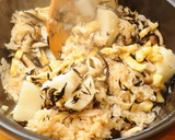 ひじきと長芋の炊き込み御飯作り方5写真