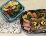 鬼滅の刃　簡単キャラ弁　いのすけ作り方2写真