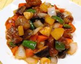 豚肩ロース薄切りで作る野菜たっぷり酢豚作り方6写真
