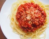 ベーコン入り！コク深いミートソース♪作り方10写真