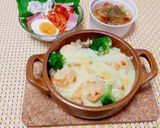 生クリーム入りで濃厚♡絶品エビドリア作り方7写真