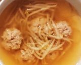 柔らか～い肉団子スープ★ガーリック味作り方3写真