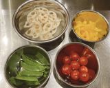 鶏肉と蓮根のアーリオオーリオ[浜納豆]作り方3写真
