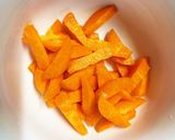 全てレンジ胸肉なす和風梅炒め味青椒肉絲風作り方3写真