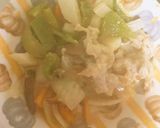 レンジ牛乳坦々麺味豚こま大根青椒肉絲風作り方14写真