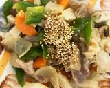 レンジ牛乳坦々麺味豚こま大根青椒肉絲風作り方17写真