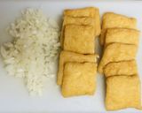 油揚げ玉ねぎたっぷりハムタルタル挟み焼き作り方2写真