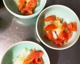 芋餅入りピザソース&豚こまのせドーム蒸し作り方3写真