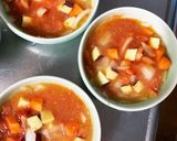 芋餅入りピザソース&豚こまのせドーム蒸し作り方9写真
