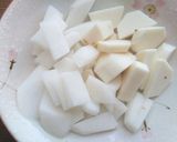 里芋・大根のお味噌汁♪作り方1写真