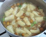 なめことカブのお味噌汁♪作り方4写真