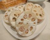 鍋用鶏団子で楽チン♪蓮根のはさみ揚げ作り方2写真