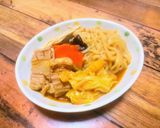 簡単で美味いチゲ鍋風もつ煮込みラーメン作り方13写真