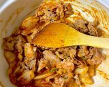 土鍋1つで解決❤焼き味噌豚キムチ鍋｡ஐஃ作り方7写真