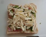 ベーコンといんげんの冷凍チーズトースト作り方2写真