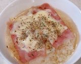 切らずレンチン注ぐだけ、チーズスープご飯作り方4写真