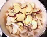 豚肉と長芋さつま芋♡ほっこり炒め煮作り方3写真