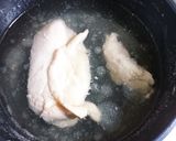 さっぱり鶏むね肉と大根の塩昆布梅肉和え作り方1写真