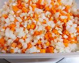 野菜と鶏ひき肉のヘルシー豆腐ハンバーグ作り方1写真
