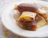 スィートポテト＆あんこの春巻き揚げ♪作り方6写真