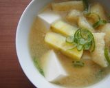 豆腐・さつま芋のお味噌汁♪作り方5写真