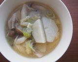里芋・しめじのお味噌汁♪作り方6写真