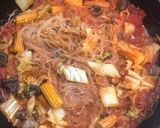 トマト缶で具沢山食べる春雨スープ作り方5写真