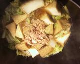 白菜と厚揚げとツナの煮物作り方4写真