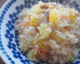 さつま芋・豚こまの中華風炊き込みご飯♪作り方4写真