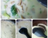 お手製クリームパスタ鮭のせversion作り方3写真