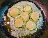 大根貝柱ステーキ　椎茸大根葉照焼きソース作り方4写真