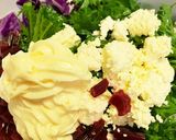 南瓜とわさび菜、紫キャベツ、クリチサラダ作り方5写真