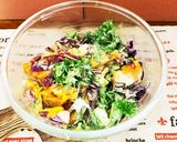 南瓜とわさび菜、紫キャベツ、クリチサラダ作り方7写真