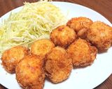 簡単♡時短♡はんぺんでチーズin海老カツ作り方8写真