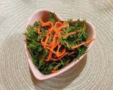 ☆新鮮な人参で♪人参の葉っぱのサラダ☆作り方3写真