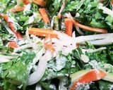 お年寄り絶賛シリーズ☆春菊かき揚うどん☆作り方3写真