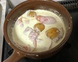 濃厚♡ベーコンと切り餅のクリーム煮作り方3写真