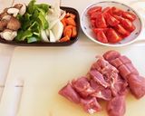 日本風中華料理店の酢豚作り方1写真