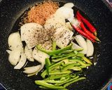 余り物でミイラのぺペロン塩味オイルパスタ作り方2写真