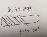 初卵白鳥&キュウリハムからしマヨサンド♡作り方4写真