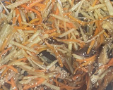 じゃがいもとにんじんとしいたけのきんぴら作り方4写真