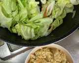 レタスとちくわと卵のバターめんつゆ炒め作り方2写真