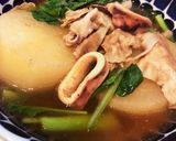 大根とイカ&豚肉のホッコリ煮♫作り方5写真