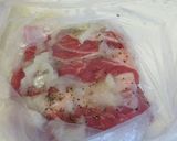 豚塊肉の柔らかソテーおろしゆず風味作り方1写真