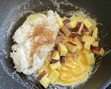 バター風味・サツマイモ入り炒飯作り方4写真