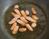 もやしとソーセージのカレー炒め作り方1写真
