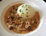 焼肉のたれでさっぱりビーフストロガノフ作り方7写真