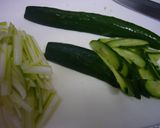 セロリときゅうりの甘酢サラダ☆お新香風♪作り方1写真