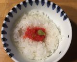 大人のおむすび☆たらこわさび味作り方1写真